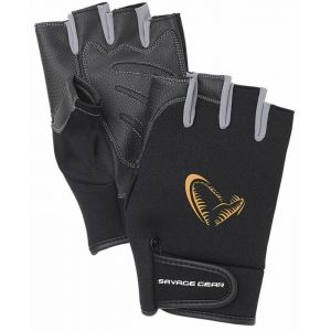 Savage Gear Gants Courts En N&eacute;opr&egrave;ne L Black