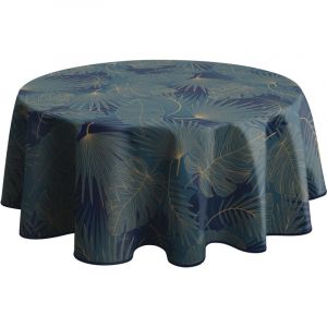 Le linge de Jules Nappe Anti-Taches Olinda Bleu - Ovale 150 x 240 cm
