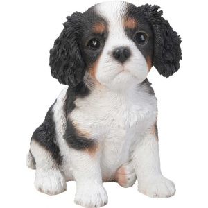 Image de Chiot king charles is en résine 15 cm