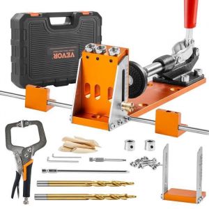 Kit de Gabarit de Trou de Poche - VEVOR - XRS040 - Alliage d'Aluminium - Réglable et Portable