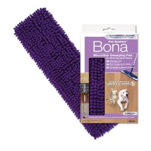 Bona Pad de Balayage en Microfibre pour Animaux de Compagnie, pour sols en Bois et Surfaces dures, Compatible avec Family of Mops, 1 pi&egrave;ce (1 pi&egrave;ce)