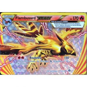 Image de Asmodée carte Pokémon 21/114 Flambusard Turbo 170 PV - TURBO