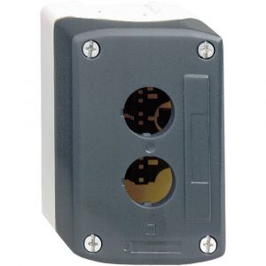 Schneider Electric Boîte à bouton vide 5 perçages IP65 coloris gris foncé, gris clair XALD05 Harmony