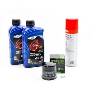 Kit Entretien Vidange Standard pour HONDA FORZA 350 de 2021 &agrave; 2024 - ELF MOTO 4 MAXI TECH 10w30 2L