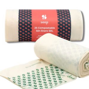 Seep Large Compostable Bin Liners (50L, 25 bags)