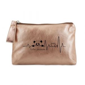 Image de Porte monnaie Taperso personnalisable dore motif panda ligne