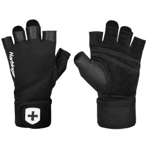 Harbinger Pro Wristwrap 2.0 Gants d'haltérophilie, Unisex, Noir, Large