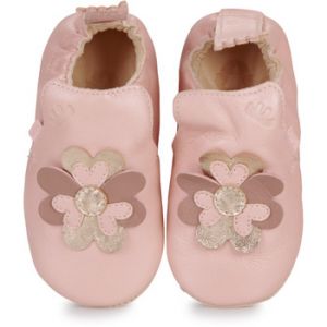 Easy Peasy Chaussons enfant MY BLUBLU PETALE COEURS Rose - Taille 22 / 23,18 / 19,20 / 21