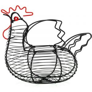 Aubry Gaspard Coffret poule en m&eacute;tal noir