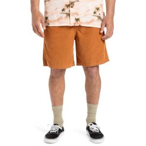 Quiksilver Taxer 18" - Walkshort en velours côtelé pour Homme Marron - Taille M