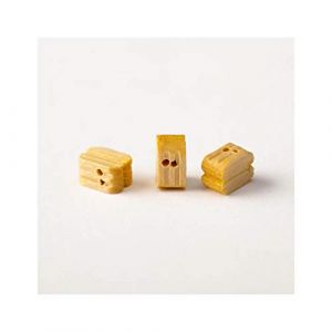 Amati Accessoires maquette bateau en bois : Poulies buis double 5 mm