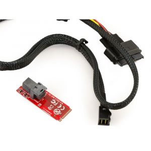 Kalea Informatique Adaptateur pour SSD NVMe U.2 SFF-8639 sur port M2 - Connecteur SFF-8643 sur carte M2