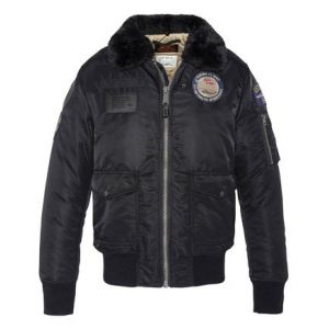 Schott Blouson bomber éco-responsable Noir - Couleur Noir - Taille L