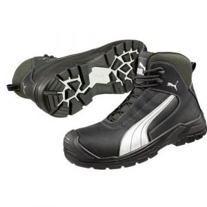 Puma Safety TANAMI MID S3 CI HI HRO SRC Bottes de sécurité antidérapantes sans métal CI HI Capuchon en fibre de verre, noir/gris, 38 EU