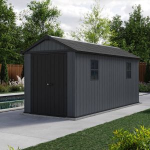 Keter Abri de jardin Newton Plus 7515 L.201 x P.453 x H.234 cm 10,94 m² gris anthracite
