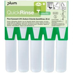 LEINA-WERKE LEINA Ampoule de rinçage oculaire QuickRinse, 5 x 20 ml