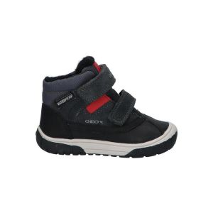 Geox Bébé garçon B Omar Boy WPF Bateau à Cheville, DK Grey Red, 22 EU