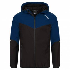 KIRKJUBØUR "Njordr" Hommes Veste SOFTSHELL colonne d'eau 10 000 mm marine/noir