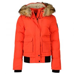 Superdry Everest Bomber Veste, Bold Orange, XS Femme
