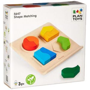 Plan Toys Puzzle à encastrement tableau des formes (8 pièces)