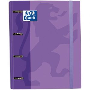 Oxford Classic EuropeanBinder Carpeblock Classeur avec recharge A4+ Mauve