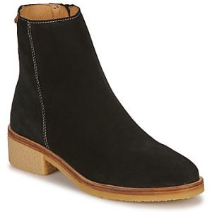 El Naturalista Pour femme. Bottines en cuir N5940 Silk Suede noir