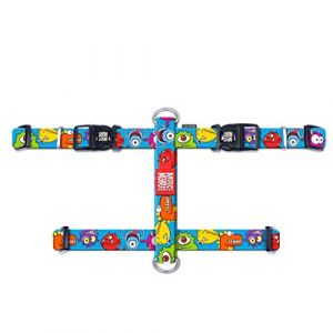 Max & Molly Little Monsters 4894512021044 Harnais pour Chien Confortable sans Odeur en n&eacute;opr&egrave;ne Anti-Perte pour Animaux de Compagnie Harnais Extra Propre pour Chien Taille L 232 g