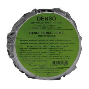 Image de Geb denso verte bande à froid de protection anti-corrosion bande en rouleau 100mmx10m réf 818102