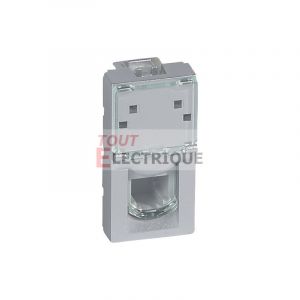 Legrand Prise t&eacute;l&eacute;phone RJ11 Mosaic - Aluminium - 1 module