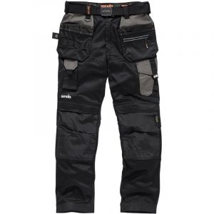 Scruffs Homme Pro Flex Holster Pantalon de Travail Not Applicable, Noir (Black 001), (Taille Fabricant: 34)