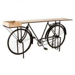 Image de Console en Métal & Bois "Vélo" 190cm Noir Prix