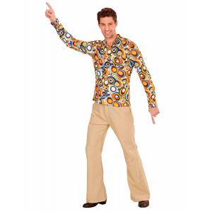 Image de Ruedelafete Chemise groovy bubbles années 70 homme - Couleur Coloré - Taille L / XL