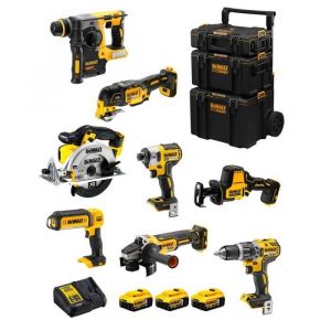 Dewalt Kit DWK802 (DCD796 DCH273 DCG405 DCF887 DCS355 DCS369 DCS391 DCL050 3 x 5,0 Ah DCB115 Caddy 3en1)