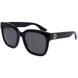 Gucci Femme GG0034SN 001 Lunettes de soleil Acétate Noir Gris Carré