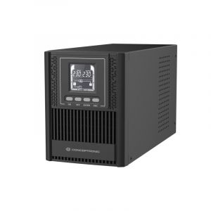 Conceptronic Batterie plomb-acide Sai 1 kVA 9 Ah, recharge en 4 h, protection contre les surcharges, écran LCD