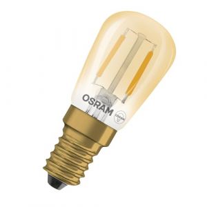 Osram Tube LED Vintage 1906 T26 Filament, 1,6 W, E14, dor&eacute;, transparent, pour vitrines, biblioth&egrave;ques, &eacute;clairage suppl&eacute;mentaire sur &eacute;tag&egrave;res, accents