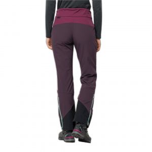 Jack Wolfskin Women's Alpspitze Pants - Pantalon ski de randonnée taille 40, violet