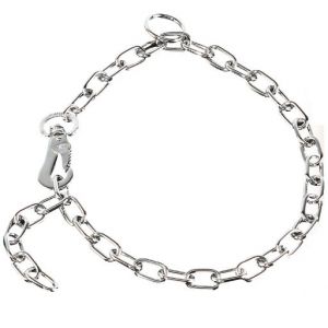 HS Sprenger Laisse Chaînon Courte Réglable 60Cm 3Mm Chromée