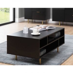 Monica - table basse - noir - 100 cm - Noir