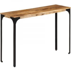 VidaXL Table Console Marron 110x35x76cm Bois Massif De Manguier Et Fer