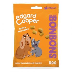 Edgard & Cooper Bonbons au Poulet Petits Morceaux Chien Adulte 50g