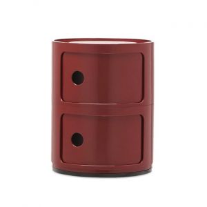 Kartell Componibili, Meuble Conteneur 2 éléments, Bordeaux