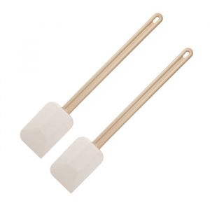 Fackelmann 9316650 Lot de 2 Maryse géante, spatule à pâtisserie, Longueur Totale 52 cm, Manche résine