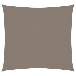 Voile toile d'ombrage parasol tissu oxford carré 7 x 7 m taupe 02_0009544
