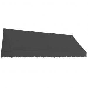 VidaXL Auvent de bistro 300x120 cm Anthracite