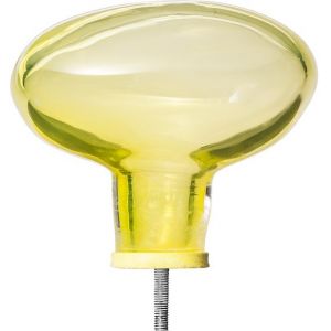 Image de Petite friture Patère Bubble Small / Ø 9 cm - Verre soufflé bouche citron en verre