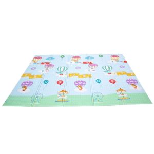 Fantasy Fields Tapis de jeu d’éveil pliable pour enfant bébé double face 2 en 1 Hot Air Balloons PS-PM002