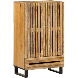 VidaXL Buffet Haut 60x34x100 Cm Bois Massif De Manguier Brut