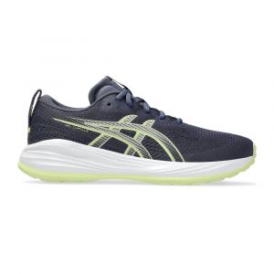 Asics Gel-Cumulus 27 GS Chaussure De Running Sans Stabilisateurs Enfants - Bleu Gris, Jaune, Pointure 37