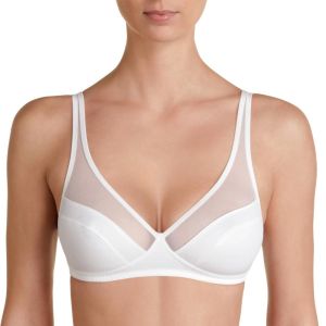DIM Generous - Soutien-Gorge de Tous les Jours - sans Armature - Uni - Femme - Blanc - FR: 95B (Taille Fabricant: 95B)